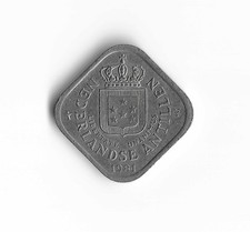 1981 Netherlands Antilles - 5 Cents - 758 - Copper Nickel - 4.5g