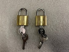 Smith & Locke 30mm Brass Keyed Alike Padlocks Set Of 2