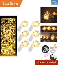 6 Pack 7Ft Starry String Lights - Enchanting Warm White Decor for Every Occasion