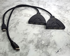 3 Port HDMI Splitter Cables 1080P Switch Switcher HUB Adapter for HDTV PS4 Xbox