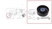 FüR Nissan Pathfinder R51 2.5TD Motor LüFter Riemen Spannrolle 2005-2009