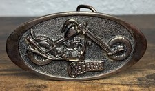Vintage 1970s Choppers Adezy Denver Brass Belt Buckle RARE