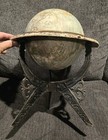 ANTIQUE 8" TERRESTRIAL GLOBE BY HOLBROOK On Cast Iron Base - Needs Work