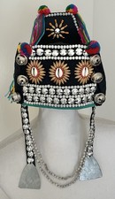 Akha Hill Tribe Headdress From SE Asia Beautiful Craftsmanship Bells Shells