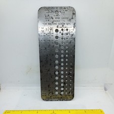 Vintage General Hardware No. 15 Drill & Wire Gauge Index Machine Screw Taps USA