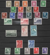 Norway 1937-1958 f mint range c£40 in 2008, post-war items um