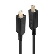 Image of LINDY 20m Fibre Optic Hybrid Mini DisplayPort 1.4 Cable with Detachable DP Conne