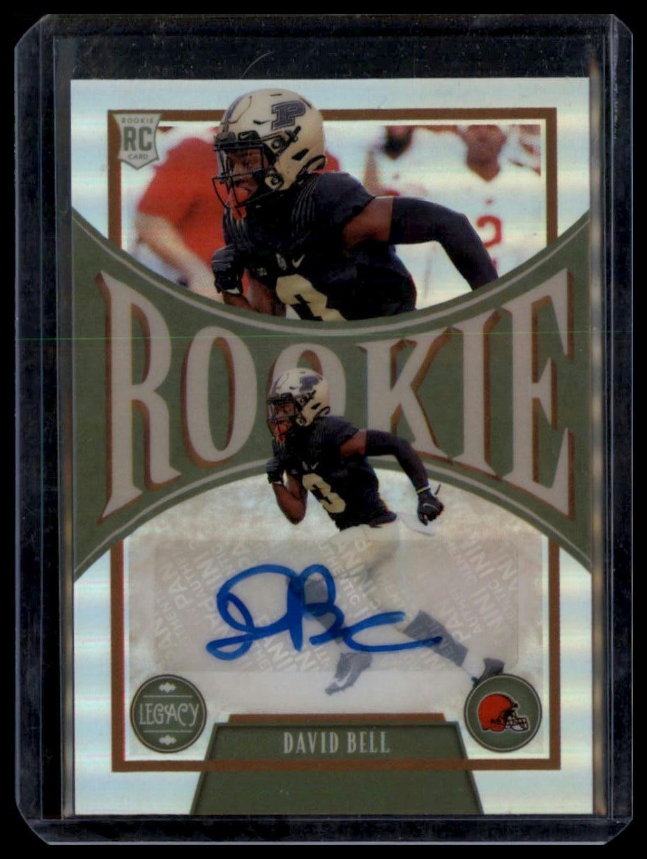 2022 Panini Legacy #164 David Bell Rookies Penmanship Silver