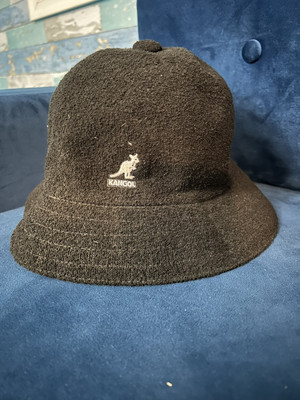 Kangol Bucket Hat Mens XL Black Bermuda Casual Classic Retro 90s Streetwear