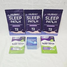 Melatonin Sleep Patches & Magnesium Calming Sleep Cream - Lot of 6 Sleeping Aids
