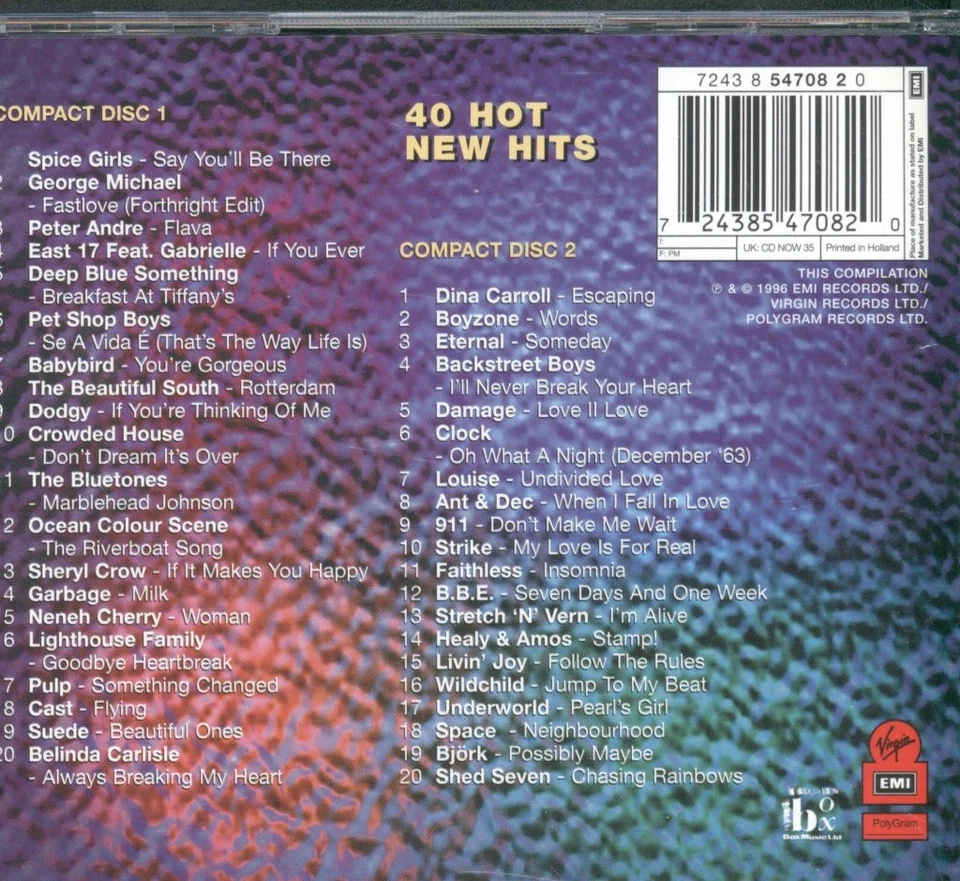 Verschiedene Künstler Now That's What I Call Music 35 CD UK Virgin 1996 CDNOW35 - Bild 2 von 4