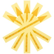 5 Pcs Self-adhesive Directional Arrow Sign Large Waterproof Stickers