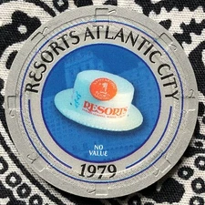 Resorts International NCV *1979* 25th Anniversary Atlantic City, NJ Casino Chip