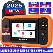 2025 LAUNCH Creader Elite 2.0 for BBA OBD2 Car Diagnostic Tools Scanner IMMO USA
