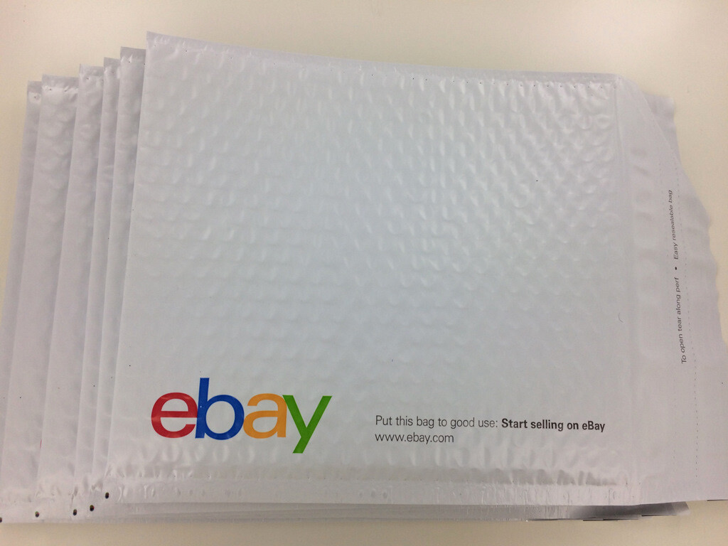 68 eBay Shipping Supplies Bubble Mailers KIT Box Envelopes Tape Tissues Stickers