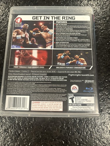 Lot of 2 ps3 games - Nascar ‘14 & Fight Night Round 3 - No Manuals - Tested/work - Picture 8 of 11