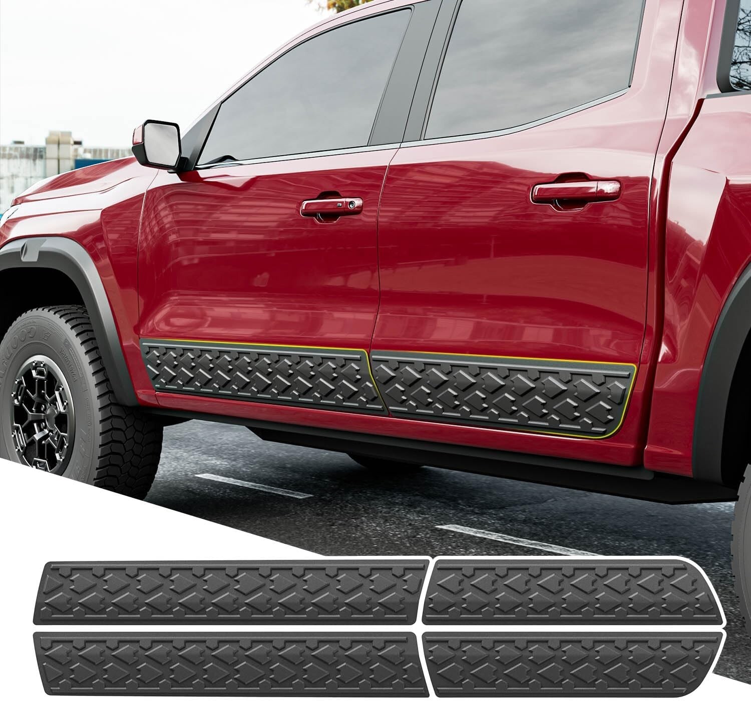 Door Molding Trim Anti-Collision Door Side Protector For 23-2025 Chevy Colorado