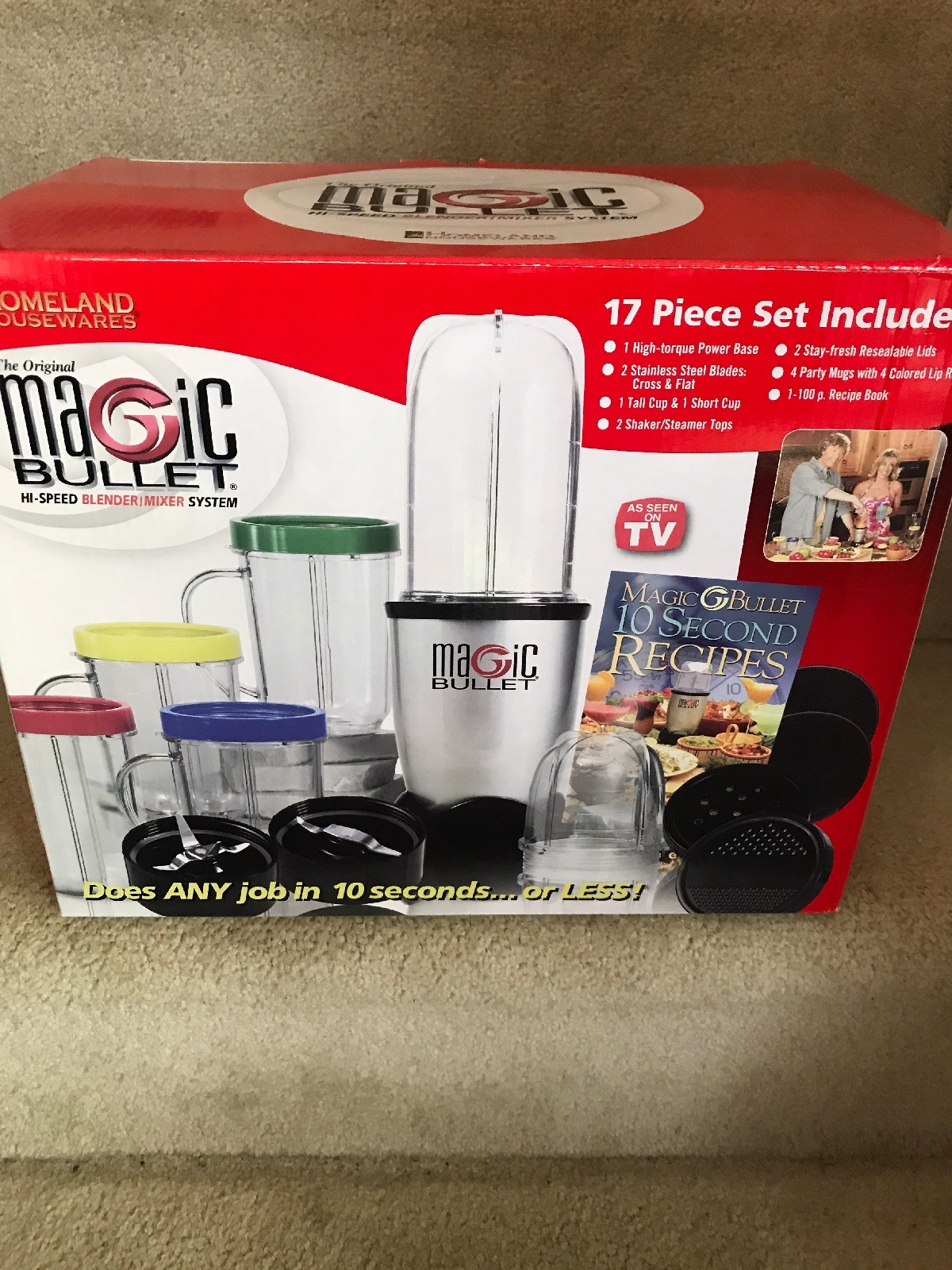 NEW The Original Magic Bullet Hi-Speed Blender Mixer System - 17 piece NEW The Original Magic Bullet Hi-Speed Blender Mixer System - 17 piece
