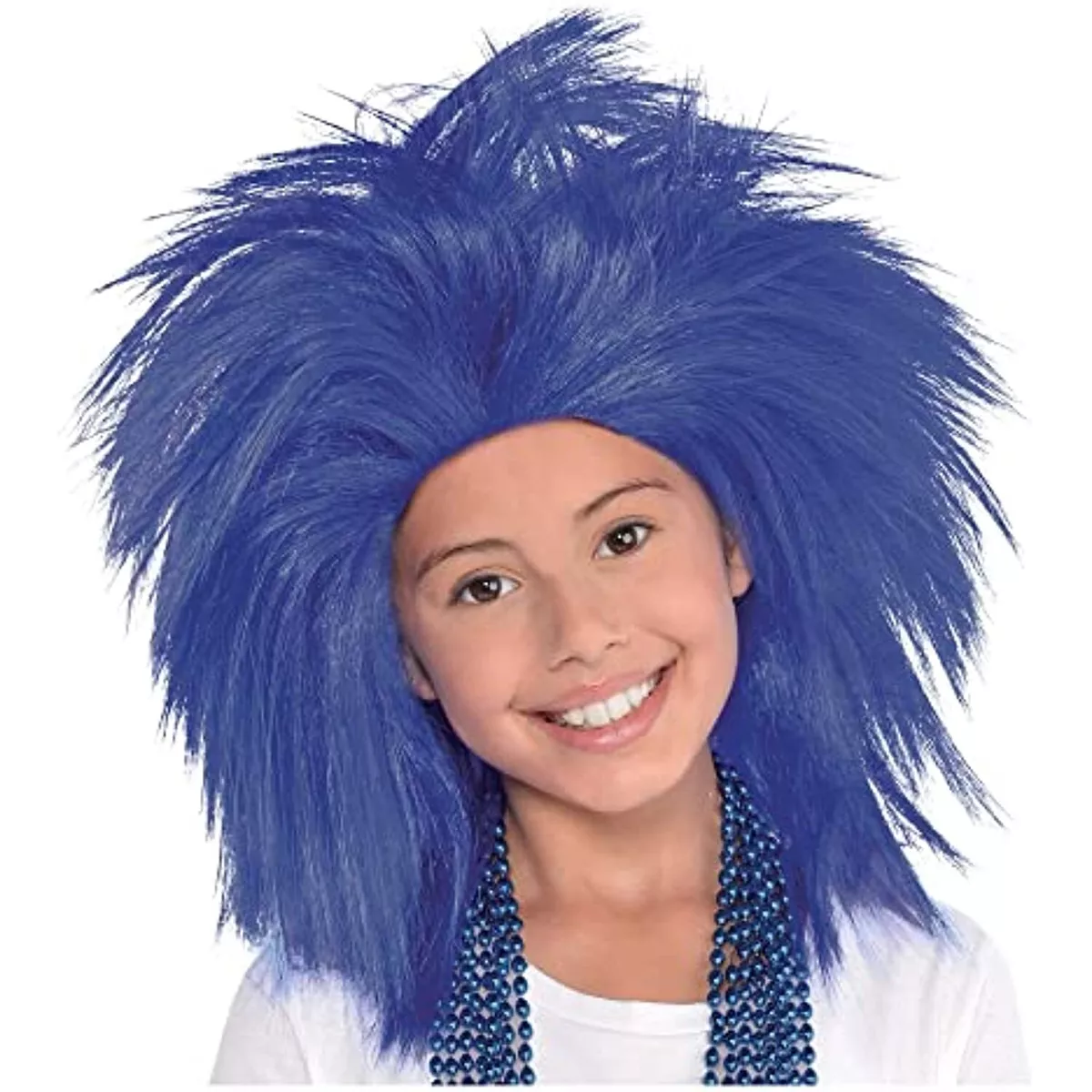 Amscan Crazy Wig Costume One Size Blue 1 Pc eBay
