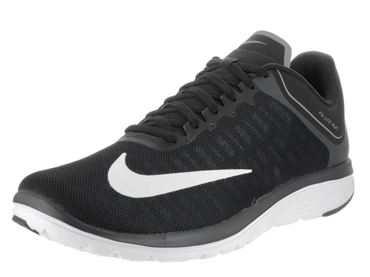 NIKE Mens FS Lite Run 4 Black/White/Anthracite Running Shoe 9.5 Men US NIKE Mens FS Lite Run 4 Black/White/Anthracite Running Shoe 9.5 Men US