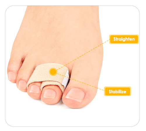 2/10x Toe Bandage Straightener Splint Separator Broken Hammer Toe Wrap Cushione - Picture 7 of 21