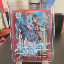 Adrian Santana 2023 Bowman Draft Transformative Talent Red Refractor /5 #TT-4 Ra