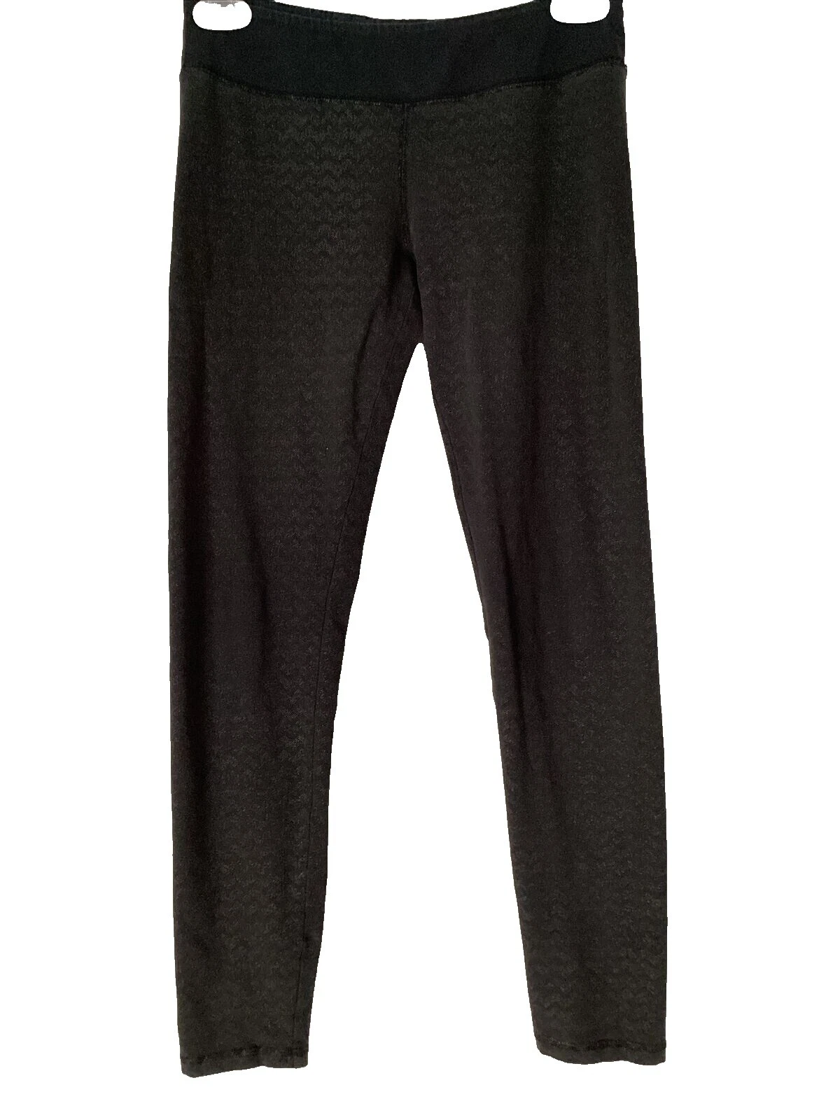 Mezcla de Algodón Leggings negro Chevron para Mujeres