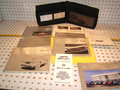 Mercedes 1998 R170 SLK230 owner manual 1 set of 10 Booklet,Paper & Black 1 Case