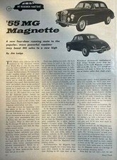 1954 Road Test Mg Magnette Illustrated 1954 Road Test Mg Magnette Illustrated