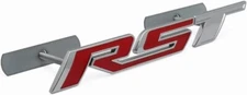 1Pc 2019-2021 Silverado Grille RST Red Black Tailgate Emblems Badges (Chrome Red