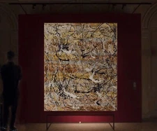 Jackson Pollock style￼ Artist Canvas￼ painting￼ 72”X 60”Abstract,Modern,XL,6ft
