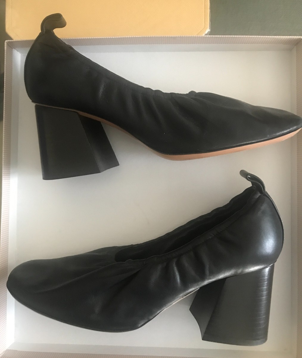 Céline PHOEBE PHILO~ RUNWAY SOFT BALLERINA BLACK LEATHER