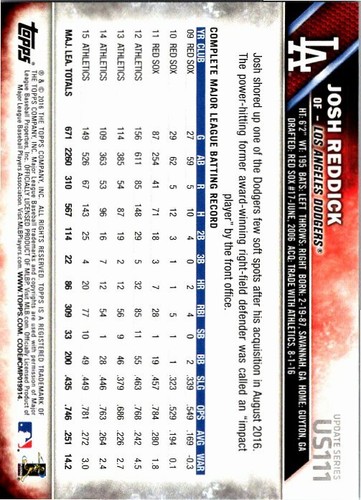 2016 Topps Update Baseball - Pick Choose Your Cards #1-150 - Picture 215 of 291
