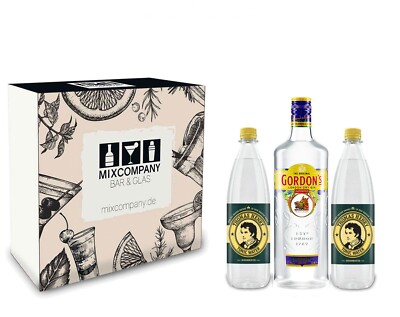 Gordons Gin Tonic Set / Geschenkset - Gordons London Dry Gin 0,7l 700ml (37,5% 