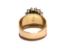 14k yellow gold 1ct SI2-3 H round diamond cluster ring 6.7g estate 6.75 — photo 8