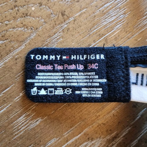 34c Tommy Hilfiger Padded Full Coverage Underwire Push Up T-Shirt Bras 2 - Picture 7 of 8