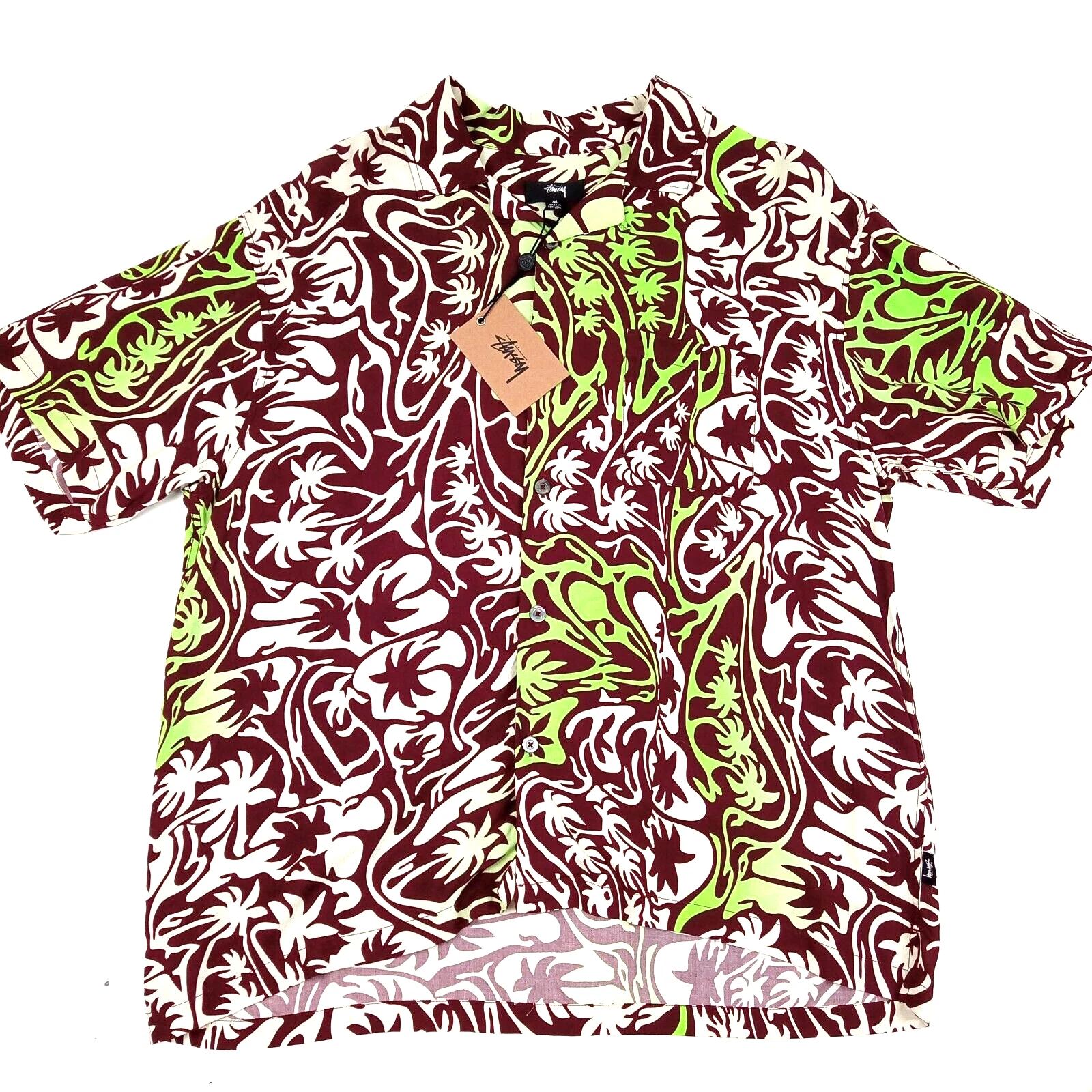 Stüssy Psychededlic Palm Tree Hawaiian Shirt
Opens in a new window or tab