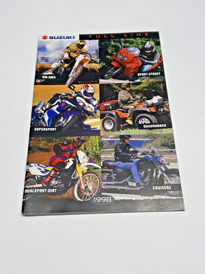 #ad #ad 1998 Suzuki Full Line Motorcycle and ATV Brochure $14.50