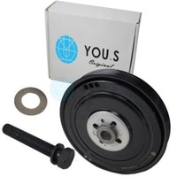 You.S Riemschenscheibe+Schraube FüR VW Transporter T4 Bus 70X_ 7D_ 2.4 2.5 - NEU