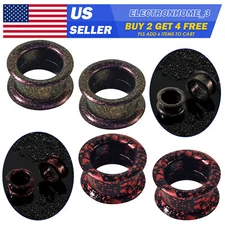 2pcs Silicone Tunnels Flexible Expander Ear Gauge Plugs Double Flared Stretching