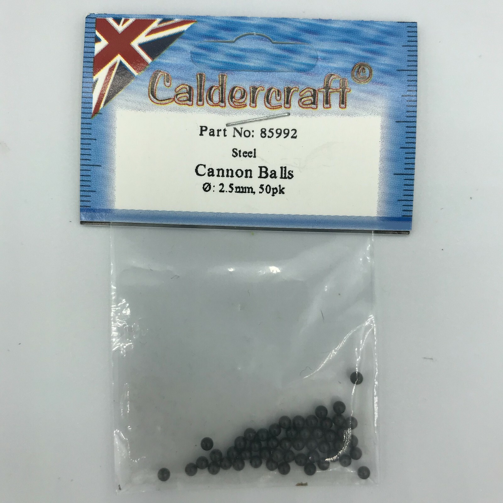 Caldercraft Cannonballs 2.5mm (50) C85992 Model Boat Fittings