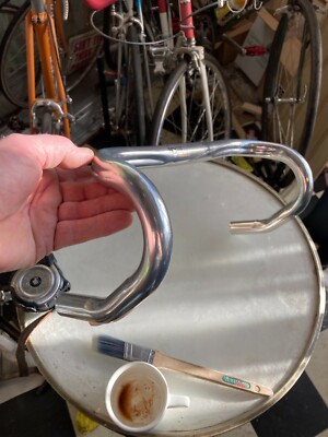*NOS Vintage 1990s 3ttt MORPHE Randonneur Ergo 'double groove' Lenker - 35cm