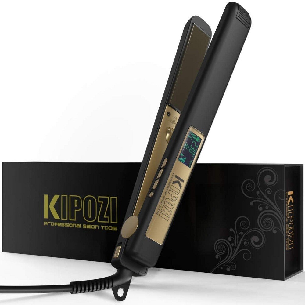 KIPOZI Professional Hair Straighteners Wide Plates Digital Display Heat up Fast eBay