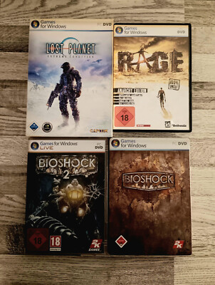 Games for Windows|PC DVD|BIOSHOCK+BIOSHOCK 2+LOST PLANET-EXTREME CONDITION-+RAGE