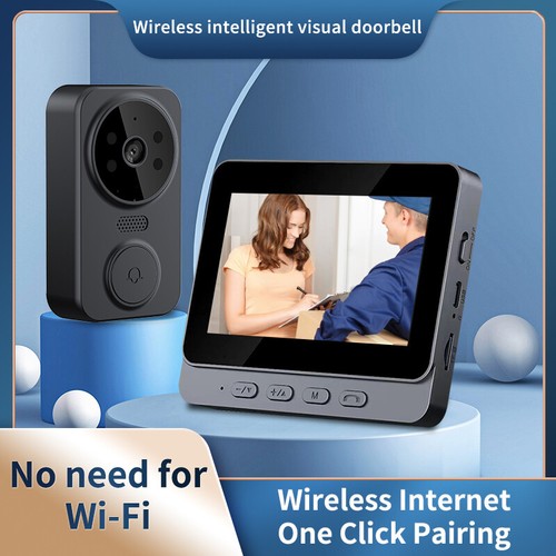 WiFi Wireless Intercom Smart Doorbell Video Security Camera Doorbell Chime - Picture 2 of 7