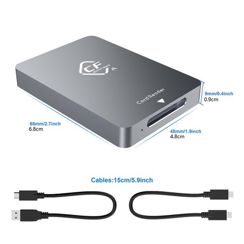 CFexpress Type A Card Reader USB 3.1 Gen 2 10Gbps , Plug&Play CFexpress Reader G - Afbeelding 5 van 10