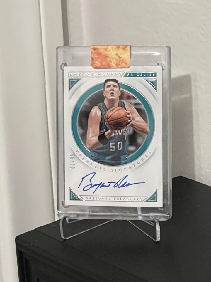 National Treasures Bryant Reeves Peerless Signatures 2018-19 automático #90/99 Foto 3 de 4