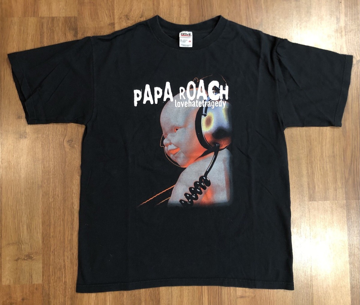 Papa Roach official 2002 Love Hate Tragedy tour shirt y2k vintage