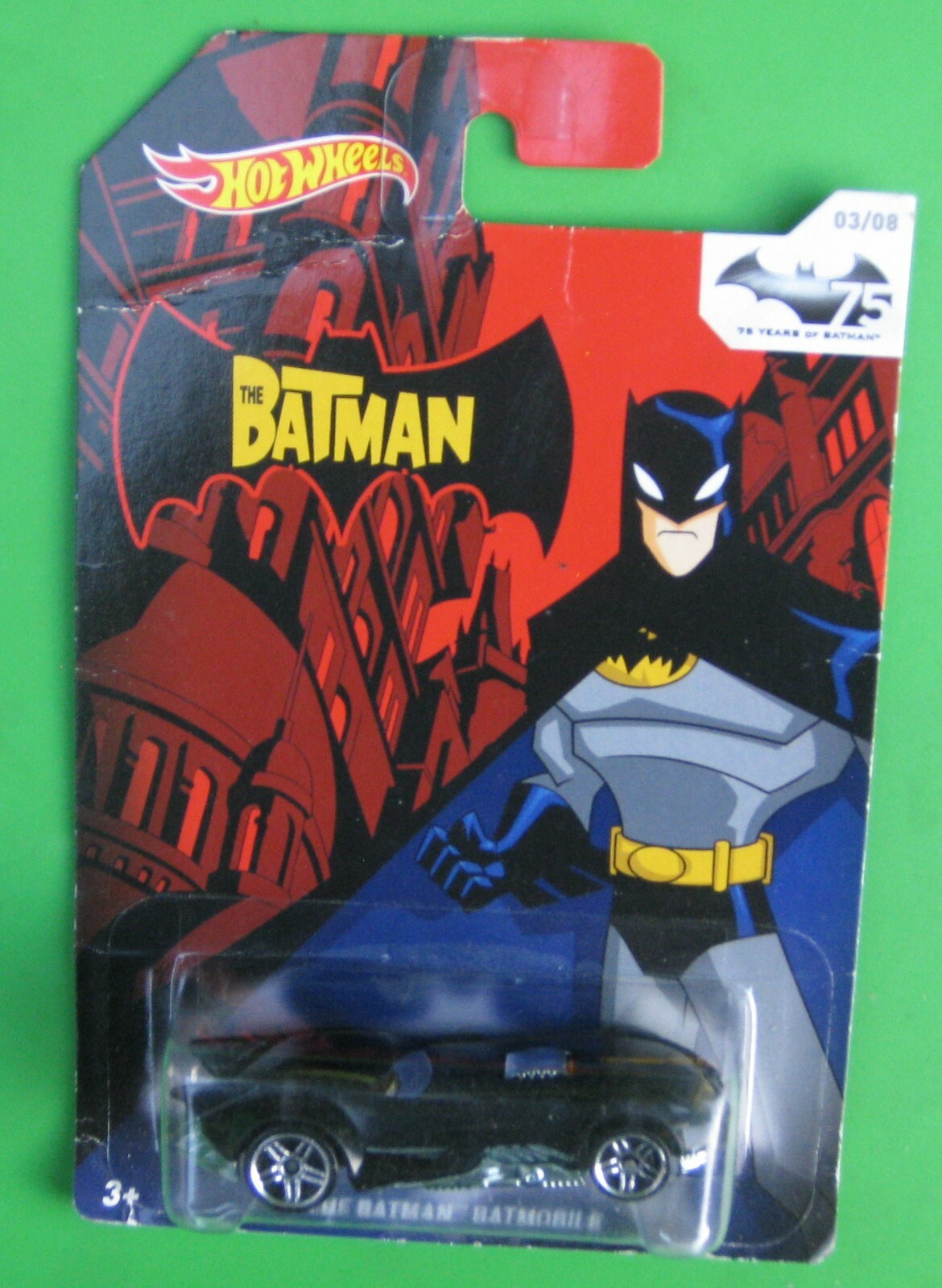 Hot Wheels Car 03/08 THE BATMAN  BATMOBILE - Long Card