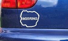 M25 Ring Funny Custom Car Van Window Bumper DIe Cut Vinyl Stickers Decal Graphic